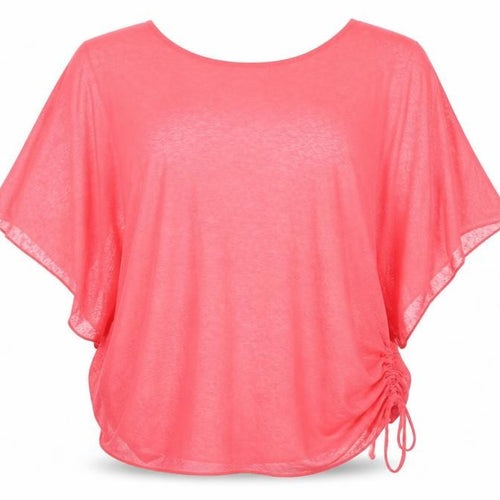 Billie & Blossom Women’s Pink Sheer Tunic Blouse UK 14 Relaxed Fit