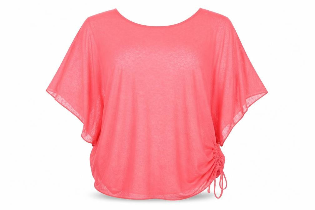 Billie & Blossom Women’s Pink Sheer Tunic Blouse UK 14 Relaxed Fit