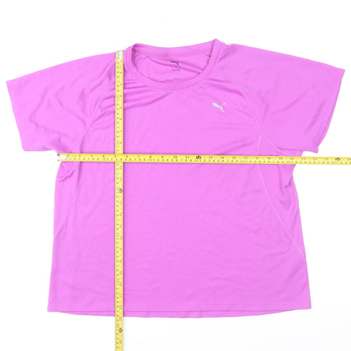 Puma Womens Pink XL DryCELL Short Sleeve Active T-Shirt
