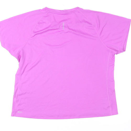 Puma Womens Pink XL DryCELL Short Sleeve Active T-Shirt