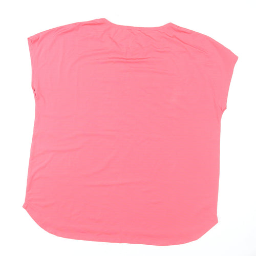 Dunnes Stores Womens Pink Size 14 Regular Fit Active T-Shirt