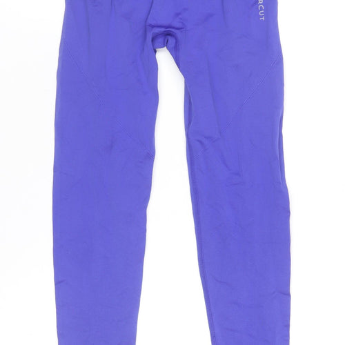 Powercut Women's Purple Seamless Leggings L Activewear Gym Yoga