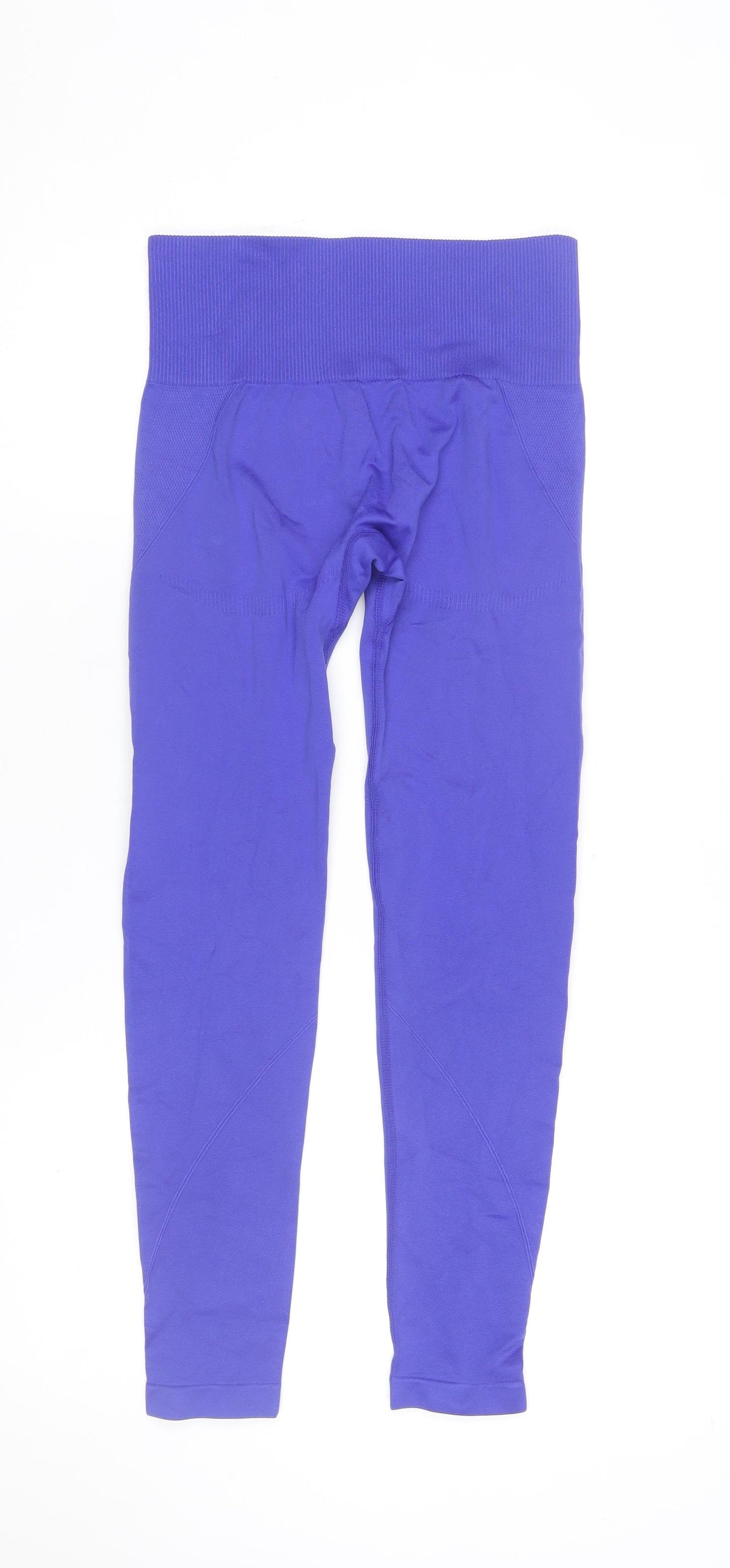 Powercut Women's Purple Seamless Leggings L Activewear Gym Yoga