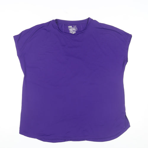Dunnes Stores Women Purple Active T-Shirt M Polyester Elastane