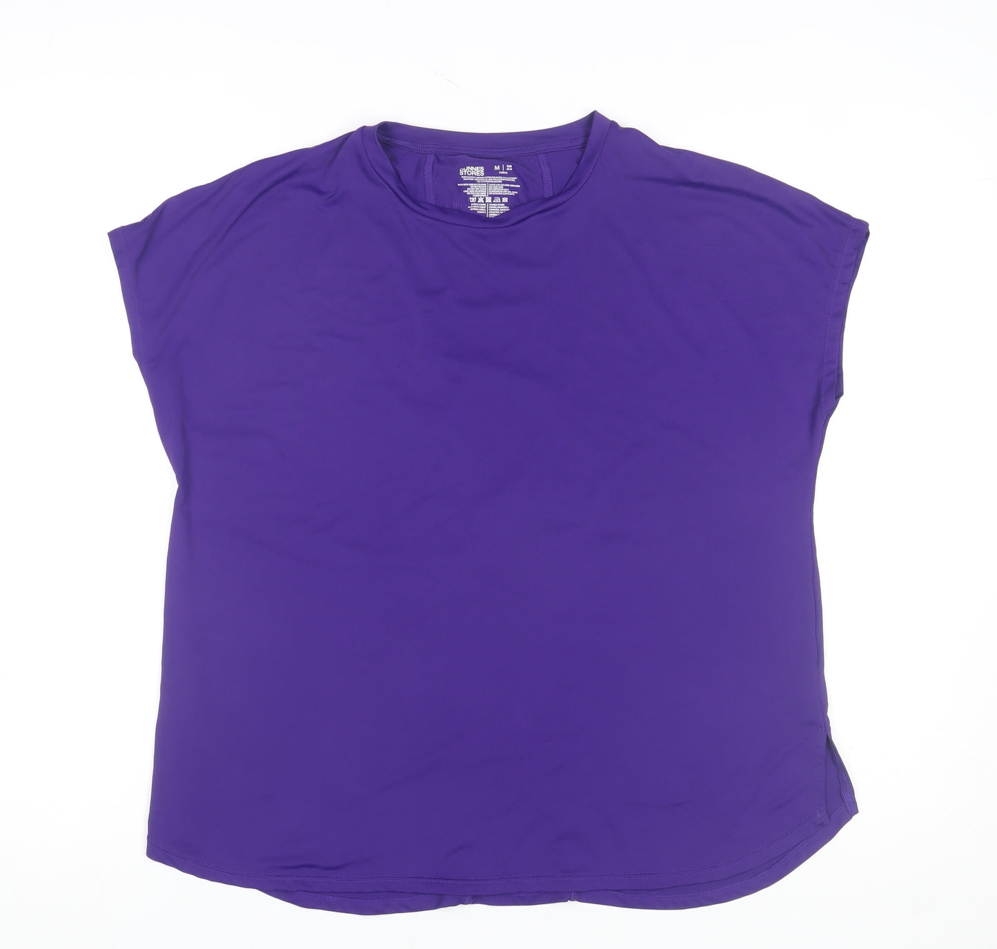 Dunnes Stores Women Purple Active T-Shirt M Polyester Elastane