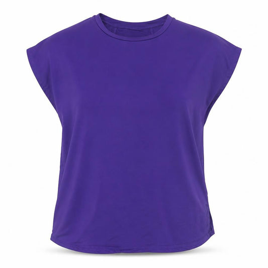 Dunnes Stores Women Purple Active T-Shirt M Polyester Elastane
