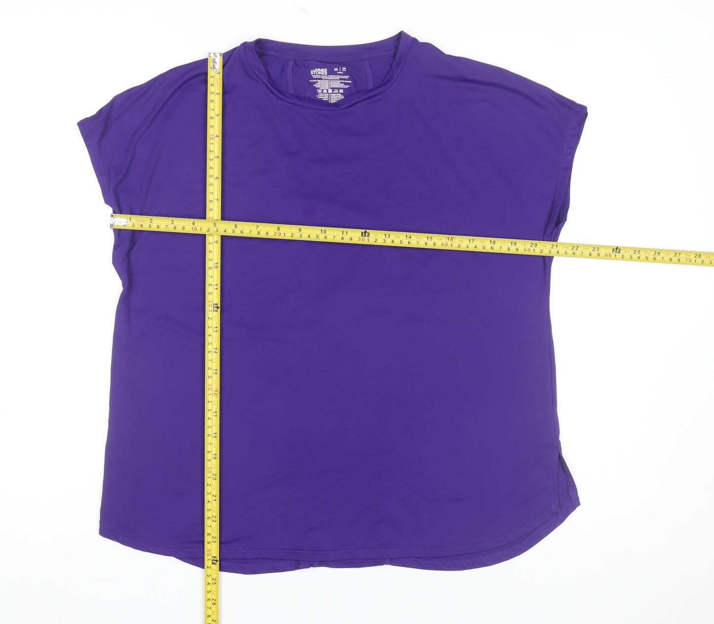 Dunnes Stores Women Purple Active T-Shirt M Polyester Elastane
