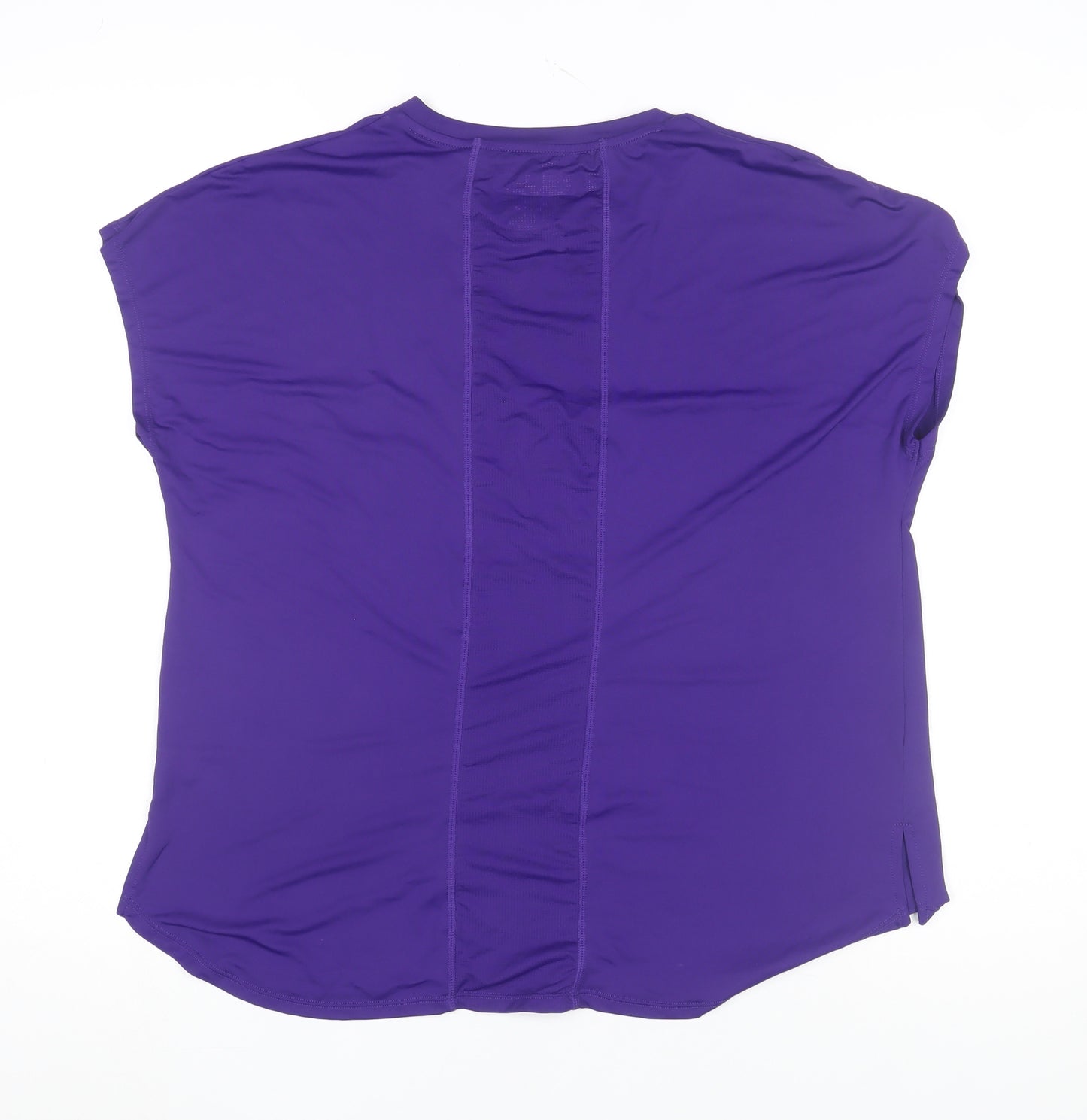 Dunnes Stores Women Purple Active T-Shirt M Polyester Elastane
