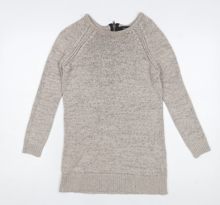 Forever 21 Women’s Beige Knit Pullover Jumper Small