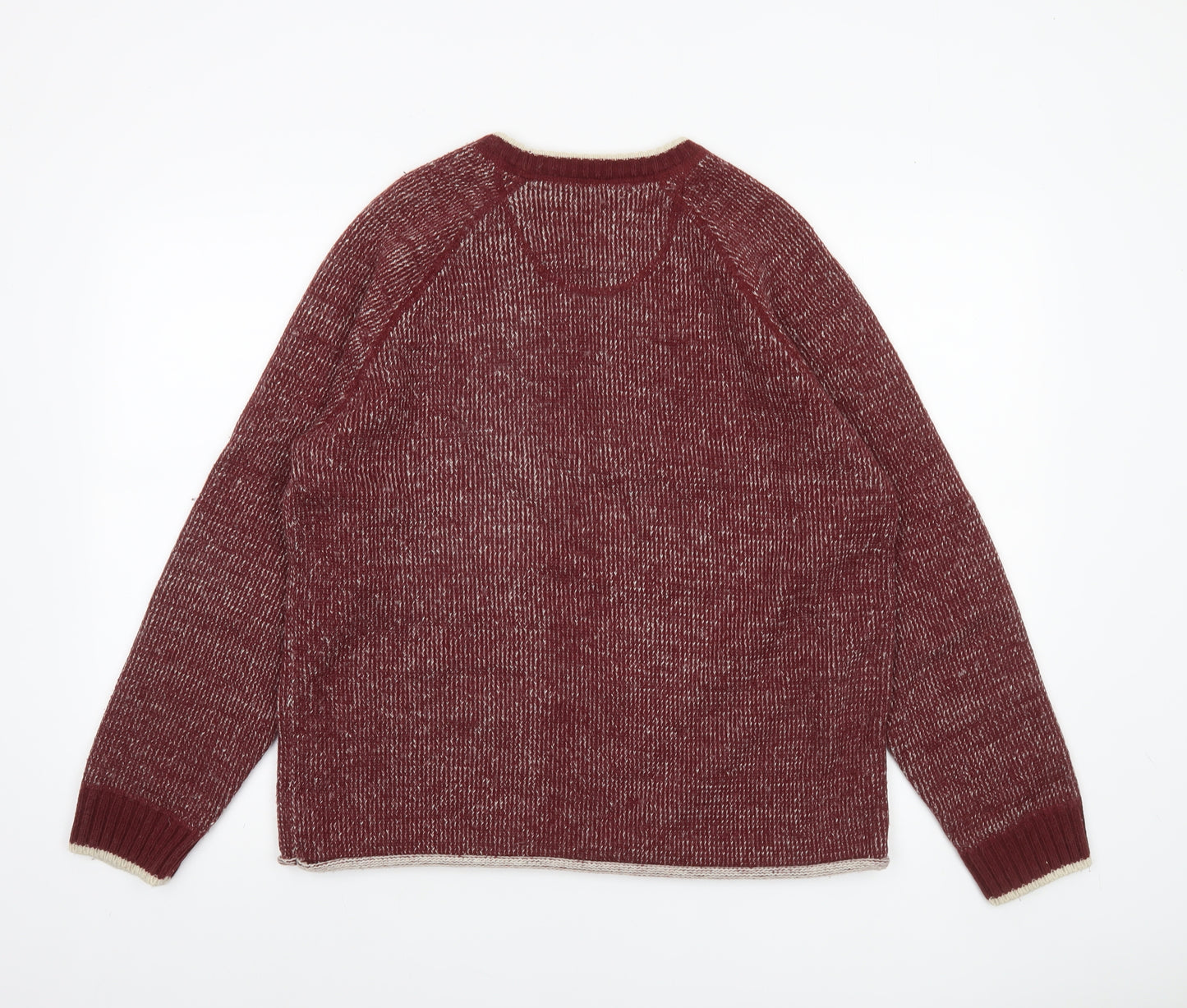 Tokyo Laundry Men's Red Knit Crew Neck Jumper Size M