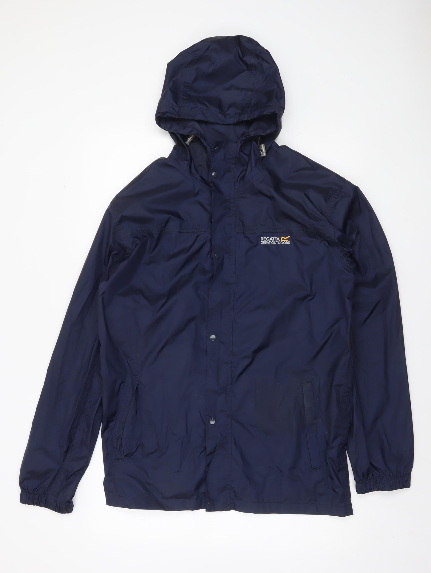 Regatta Men's Blue Waterproof Hooded Rain Jacket Size M