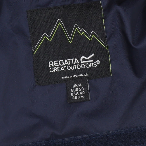 Regatta Men's Blue Waterproof Hooded Rain Jacket Size M