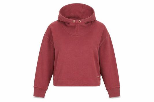 Sweaty Betty Womens Burgundy L Pullover Hoodie Relaxed Fit Cropped Sweatshirt