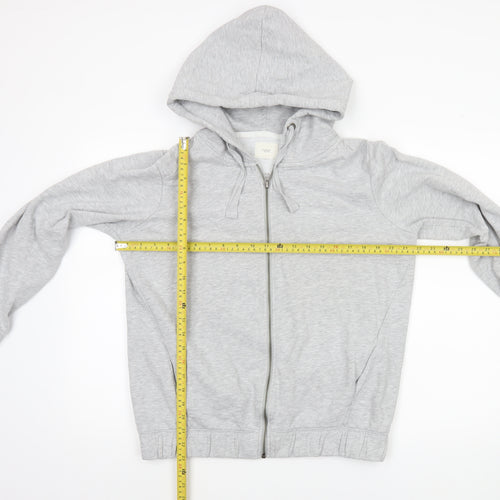 Next Womens Grey Full Zip Hoodie Size 14 Cotton Blend