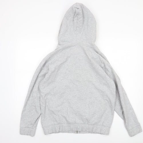 Next Womens Grey Full Zip Hoodie Size 14 Cotton Blend