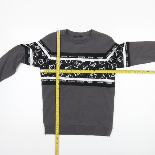 George Boys Grey Pudsey Space Print Sweatshirt 10-11 Years Pullover