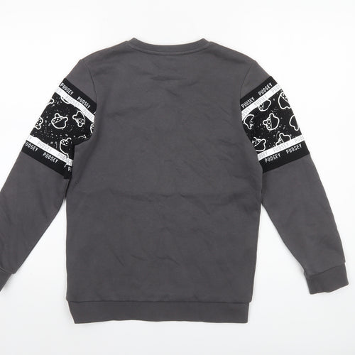 George Boys Grey Pudsey Space Print Sweatshirt 10-11 Years Pullover