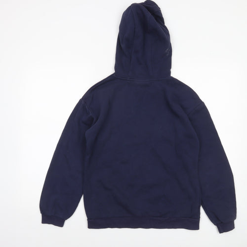 Harry Potter Boys Navy Hoodie 13-14 Years Pullover Graphic Print Cotton Blend