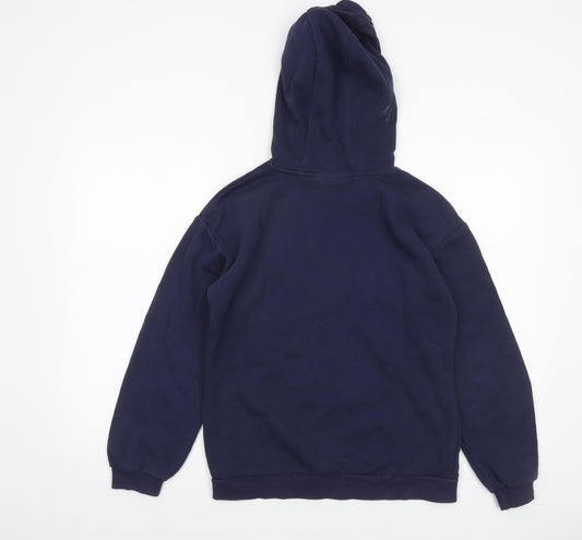 Harry Potter Boys Navy Hoodie 13-14 Years Pullover Graphic Print Cotton Blend