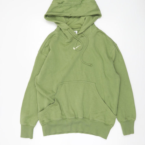 Nike Men's Green Pullover Hoodie XS Fleece Regular Fit