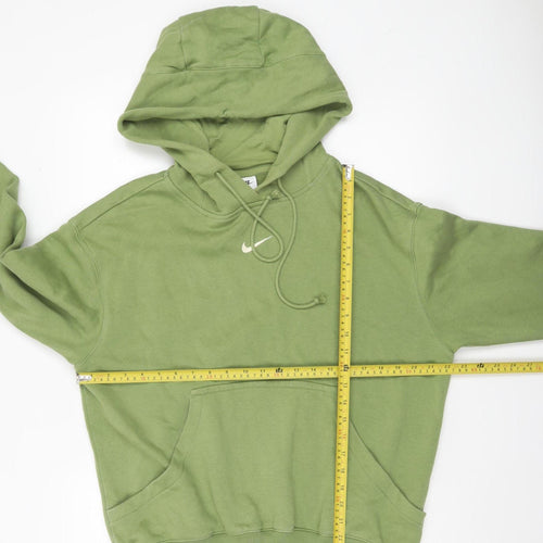 Nike Men's Green Pullover Hoodie XS Fleece Regular Fit