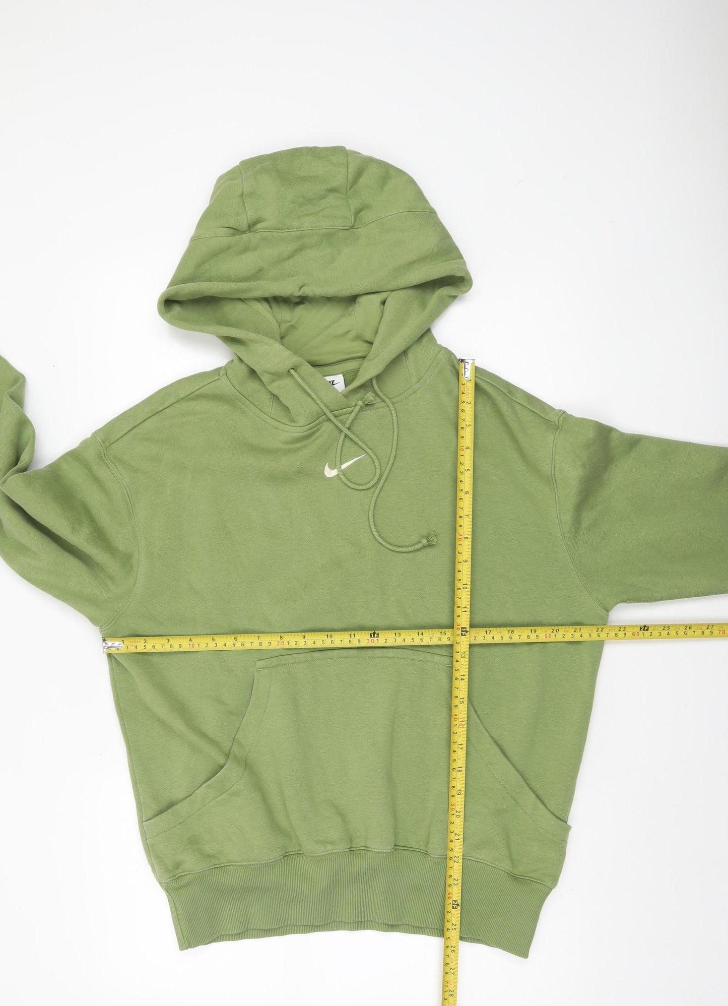 Nike Men's Green Pullover Hoodie XS Fleece Regular Fit