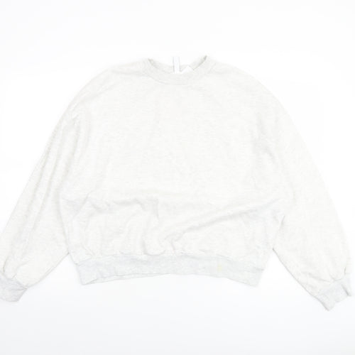 Marks and Spencer Women’s Grey Cotton Blend Pullover Sweatshirt M