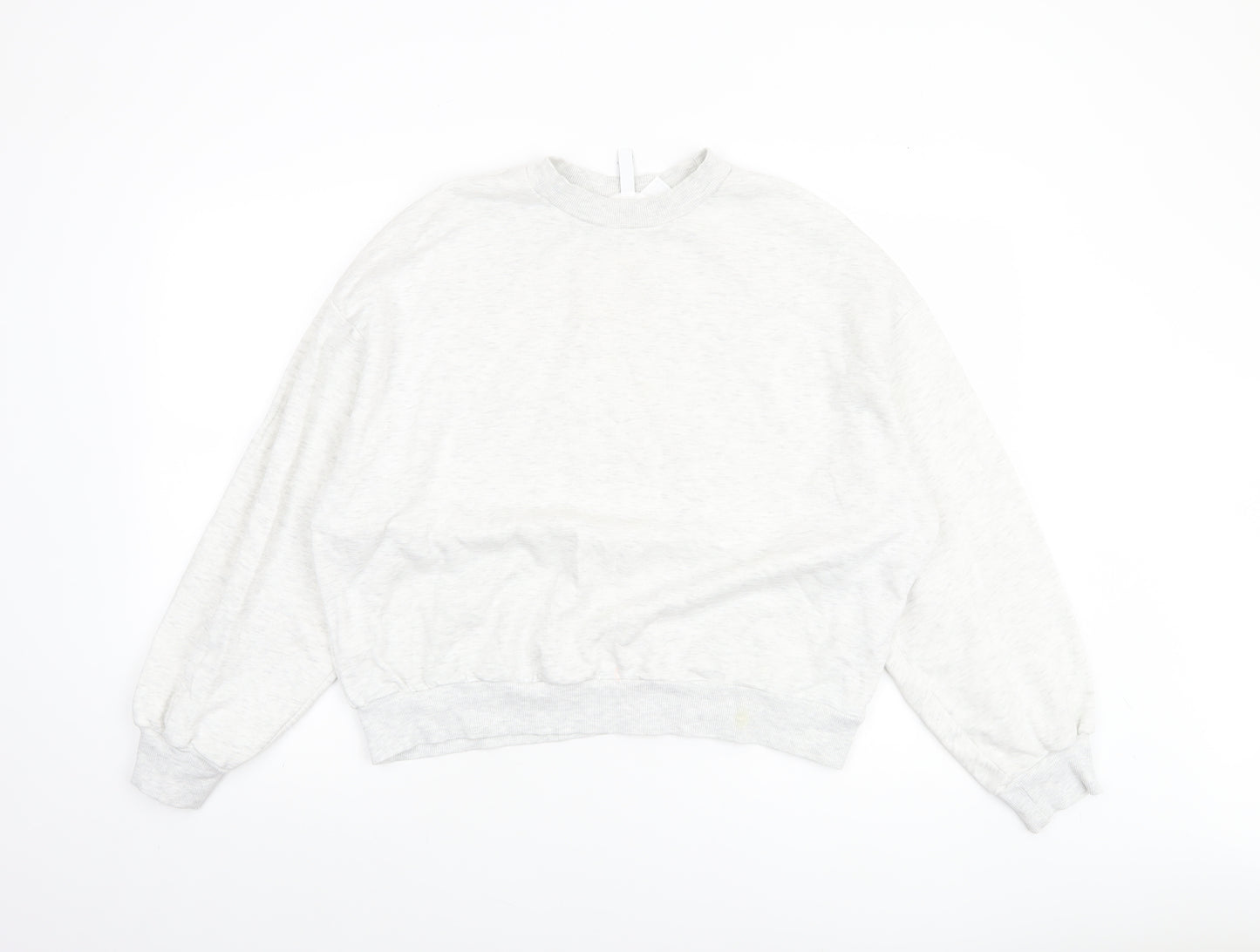 Marks and Spencer Women’s Grey Cotton Blend Pullover Sweatshirt M