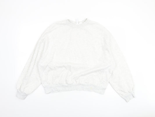 Marks and Spencer Women’s Grey Cotton Blend Pullover Sweatshirt M
