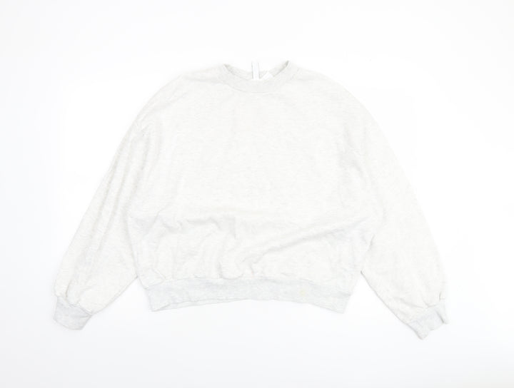Marks and Spencer Women’s Grey Cotton Blend Pullover Sweatshirt M