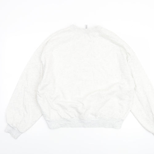 Marks and Spencer Women’s Grey Cotton Blend Pullover Sweatshirt M