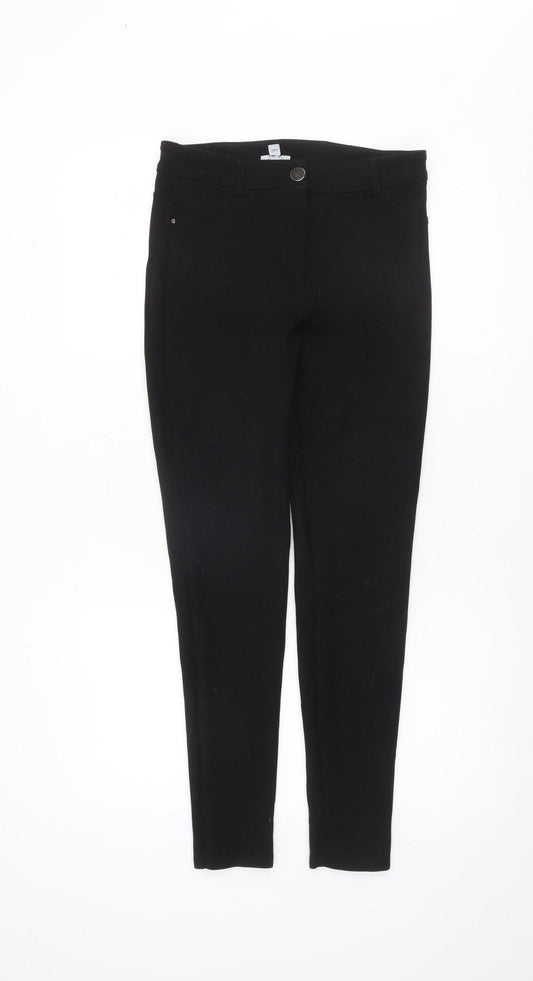 Dorothy Perkins Womens Black Size 10 Skinny Trousers Workwear Ponte
