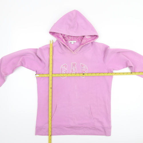 GAP Women Pink Pullover Hoodie Small Cotton Blend Casual