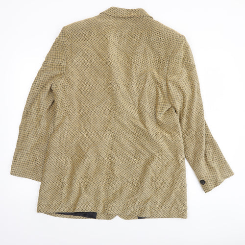 Marks and Spencer Women’s Gold Woven Blazer UK 16 Classic Fit