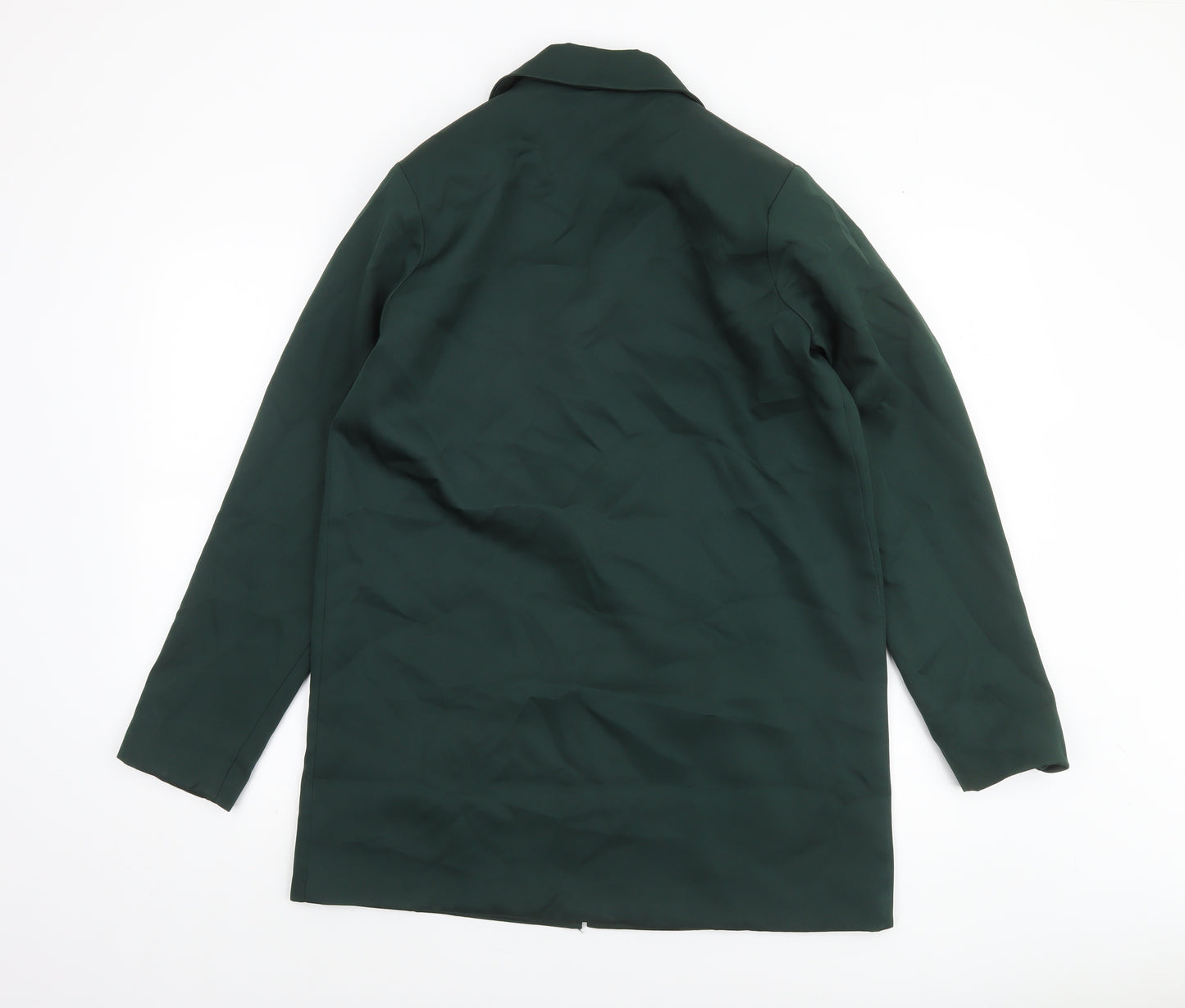 PrettyLittleThing Women Green Regular Fit Notch Lapel Blazer UK 6
