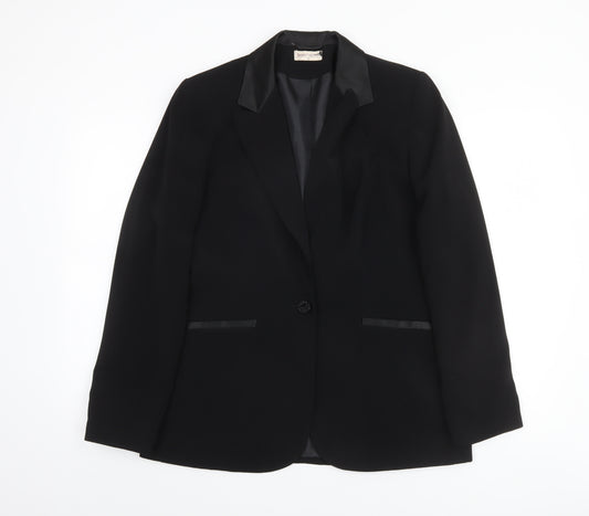 Bonmarché Women’s Black Size 12 Tuxedo Blazer Jacket