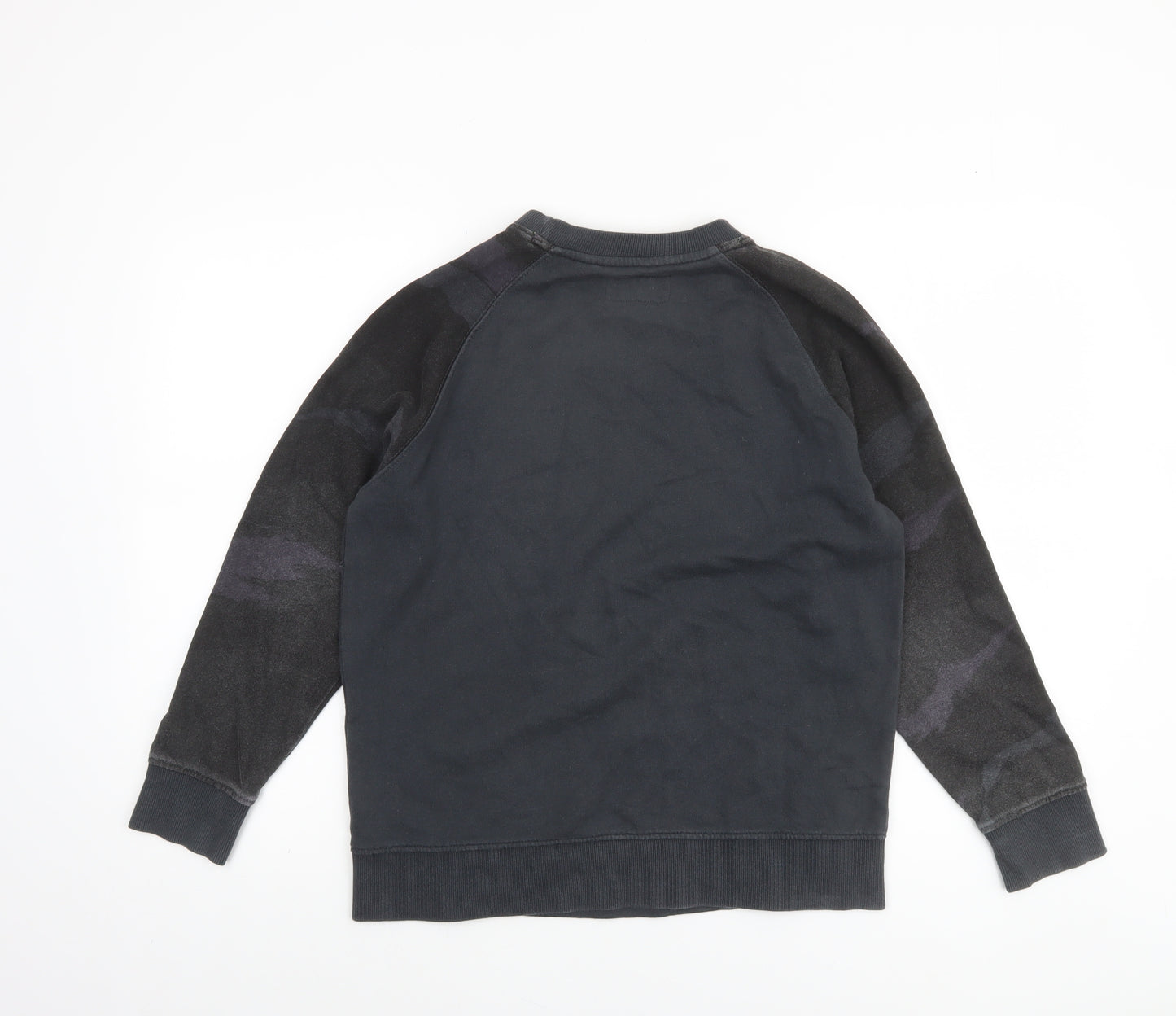 O'Neill Boys Black Cotton Crew Neck Pullover Sweatshirt Size 12 Years