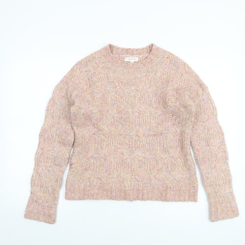 Marks and Spencer Per Una Women’s Pink Cable-Knit Jumper M