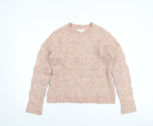 Marks and Spencer Per Una Women’s Pink Cable-Knit Jumper M