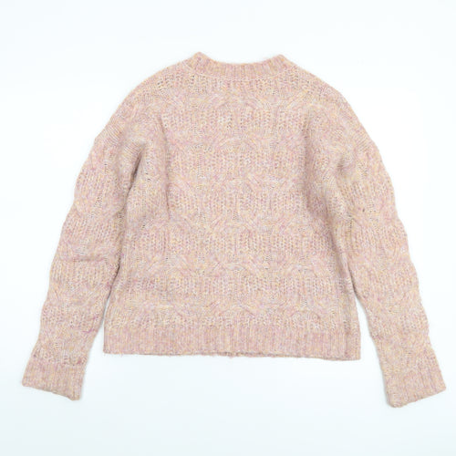 Marks and Spencer Per Una Women’s Pink Cable-Knit Jumper M
