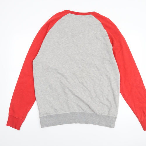 Four 3 by G-III Sports Men's Grey Red Boston University Sweatshirt L