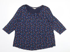 Seasalt Cornwall Women’s Blue Floral Tunic Blouse Size 18