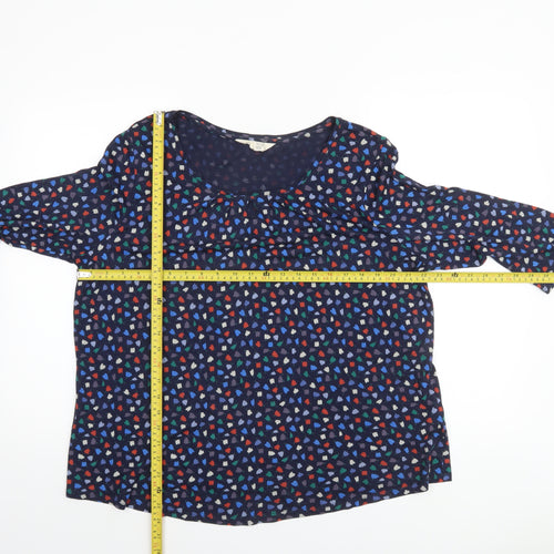 Seasalt Cornwall Women’s Blue Floral Tunic Blouse Size 18