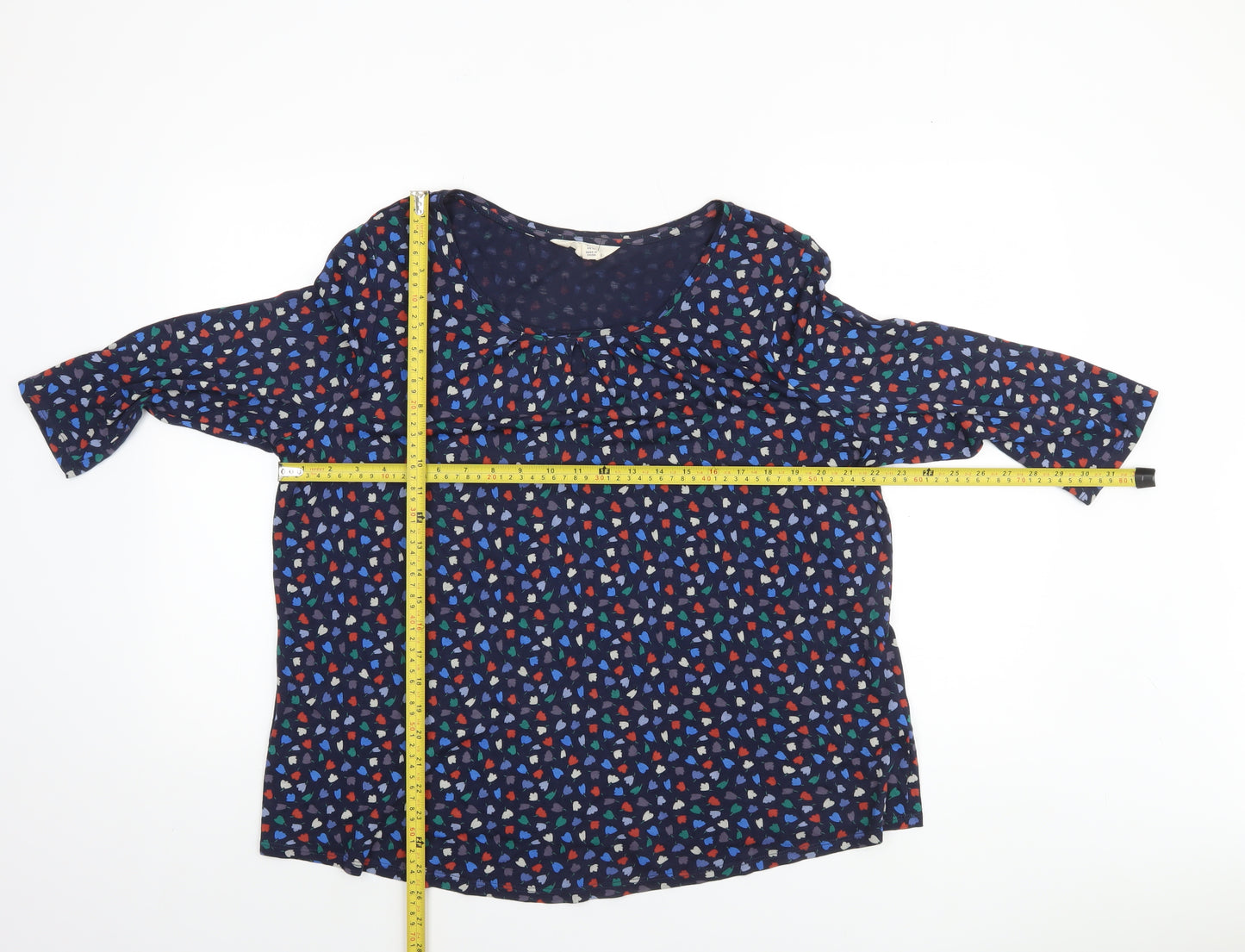 Seasalt Cornwall Women’s Blue Floral Tunic Blouse Size 18