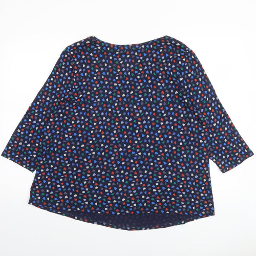 Seasalt Cornwall Women’s Blue Floral Tunic Blouse Size 18