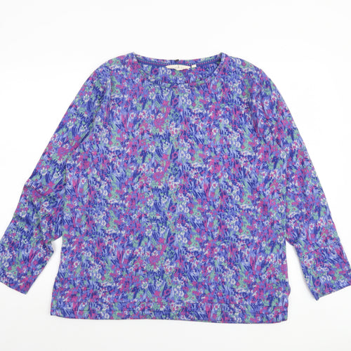 Country Rose Women's Multicoloured Floral Knit Pullover Jumper M