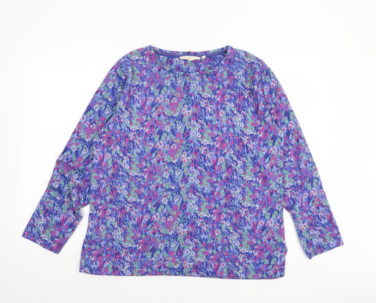 Country Rose Women's Multicoloured Floral Knit Pullover Jumper M