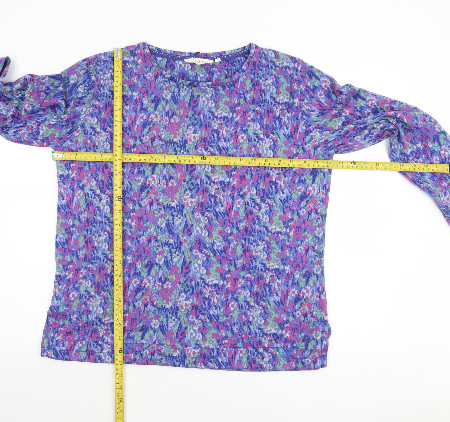 Country Rose Women's Multicoloured Floral Knit Pullover Jumper M