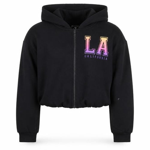 Primark Girls Black Full Zip LA California Hoodie 13-14 Years