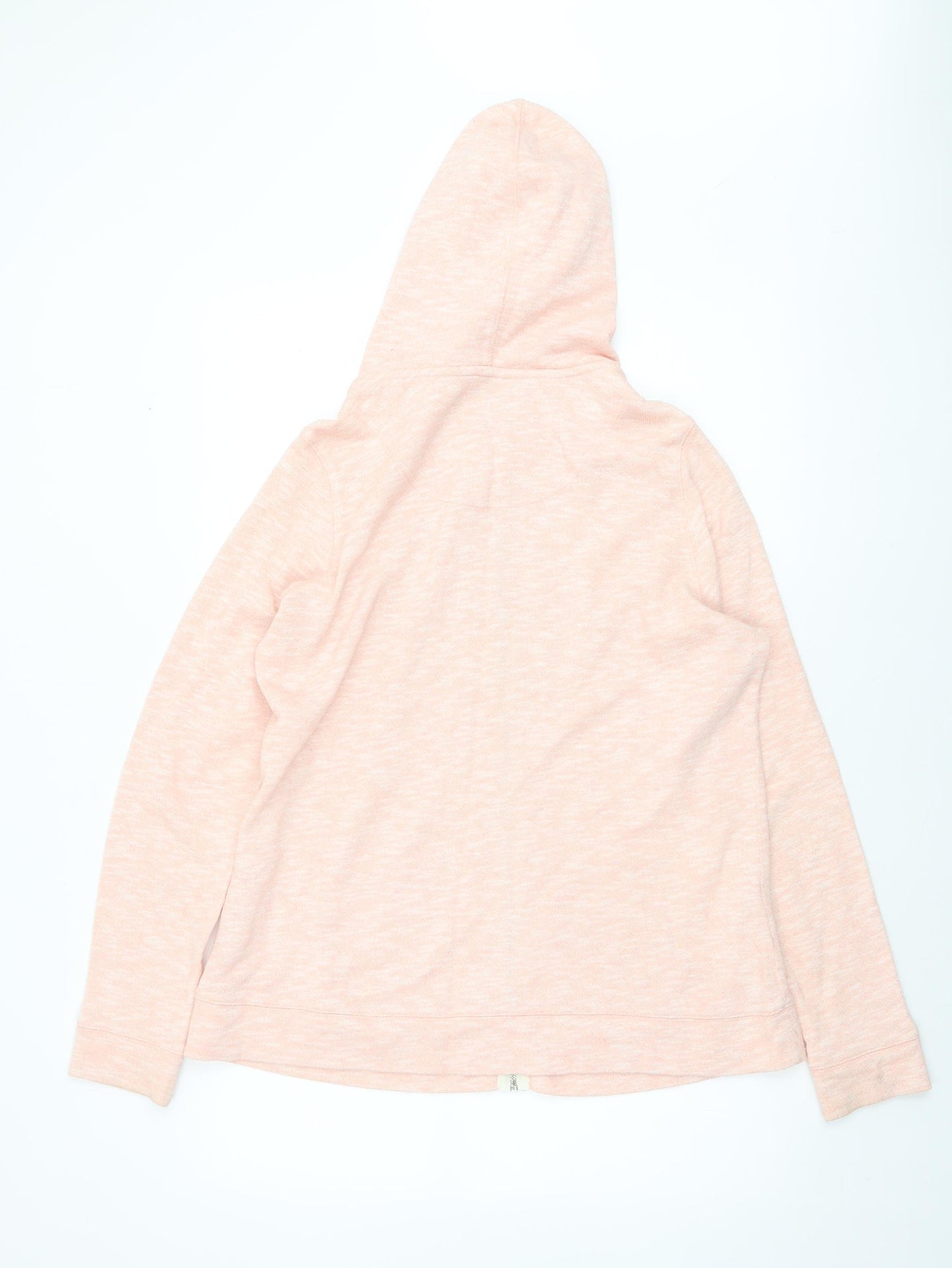 Next Womens Peach Full Zip Hoodie Size 16 Cotton Blend Casual